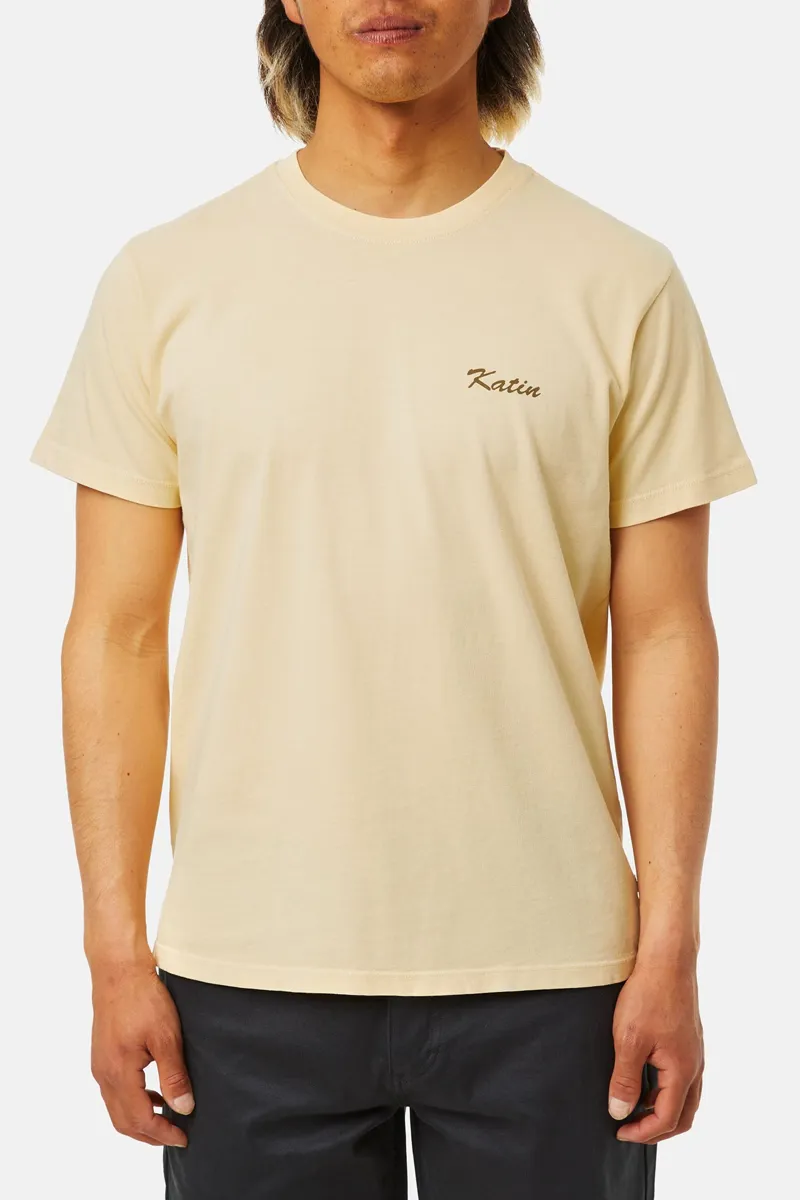Katin Breezy Tee Sun Yellow Sand Wash-1